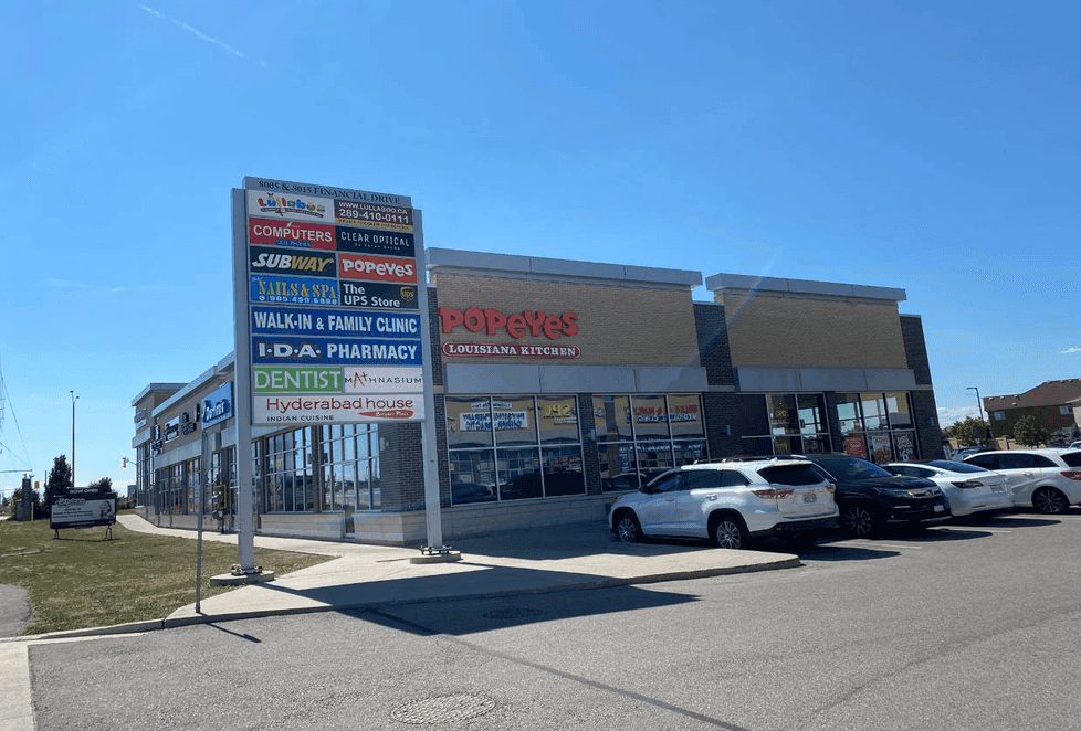 Steeles Financial Centre, a office & retail property in Brampton, ON financed by Oakbank Capital Group